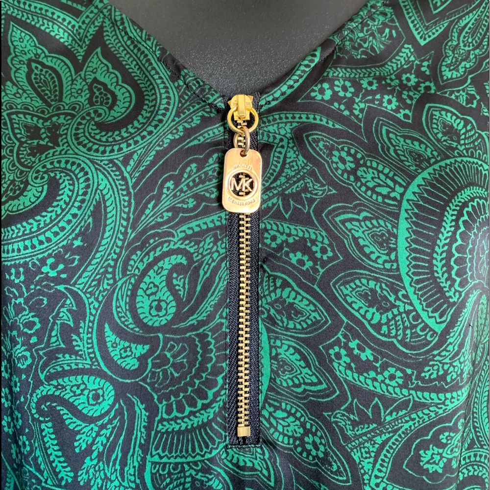 Micheal Kors-Green and Navy floral pattern